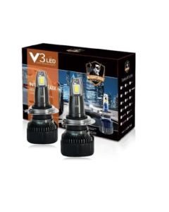 Led auto lampade fari coppia h1 modello v3 moto lampadine 55w luce bianca 6000k
