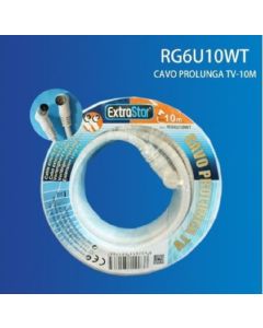 Bobina cavo prolunga coassiale antenna tv 10m extrastar