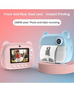 Fotocamera con stampa istantanea per bambini fotocamera per stampa termica fotocamera digitale fotocamera per bambina videocamera per bambini