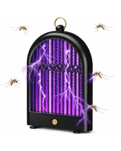 Lampada Insetticida LED UV Ricaricabile USB 2 Modalità Anti Zanzare Mosche da Appendere