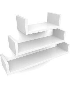Set di 3 mensole da muro mensole galleggianti a parete per cucina