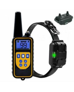 Cani collare addestramento impermeabile ricaricabile scossa elettrica lcd