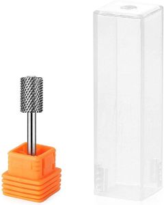 Punta professionale per Fresa per Unghie argento Forma cilindrica  Ideale per Manicure Pedicure Rimozione Gel Semipermanente  Acrilico  Nail Art