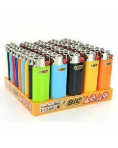 Accendini bic mini colorati con pietrina 1 box da 50