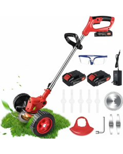 Tagliabordi Professionale a Batteria 48V – Decespugliatore Elettrico 3-in-1, Telescopico e Leggero con 2 Batterie Incluse – Ideale per Giardino e Rifiniture