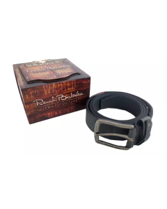 Renato Balestra Saloon Western Collection Cintura in cuoio con box Blu