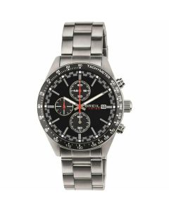 Breil Orologio Uomo Fast quadrante Mono-Colore Nero Movimento Chrono Quarzo e Bracciale Acciaio EW0321