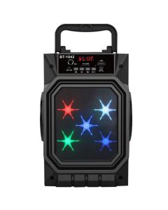 Speaker portatile wireless bluetooth ad alta potenza con luci led BT-1842