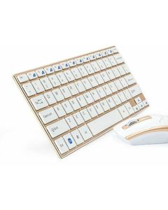 Set Mini Tastiera + Mouse Wireless 2.4Ghz Hk-3910 Senza Fili Compatta