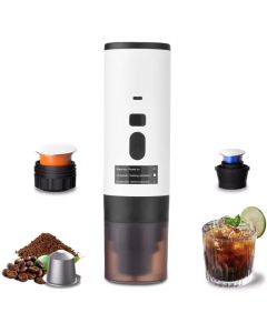 Macchina da Caffè Portatile a Capsule 7800mAh Wireless USB-C, Riscaldamento Rapido 90°C, Compatta per Viaggio Auto e Outdoor
