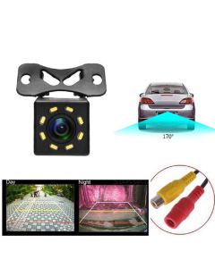 Telecamera retromarcia retrocamera con staffa auto camper suv filo colori 8 led