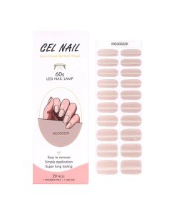 Strisce Adesive per Unghie in Gel Semipolimerizzato - Set da 20 Pezzi 
