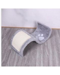 Tiragraffi a onda per gatto grigio naturale