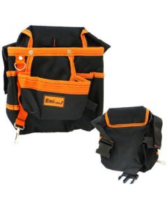 Cintura Portautensili Porta Attrezzi Lavoro Con 7 Tasche 250 X 240 Mm Emi Tools
