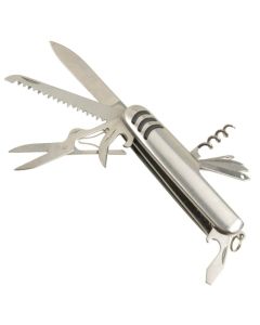 Coltellino Svizzero Multifunzione Bazo 11 funzioni acciaio inox