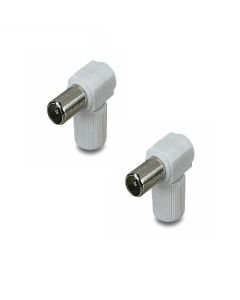 Spinotto Connettore Cavo Antenna Tv 2 pezzi Spina Antenna Maschio Femmina 9.5mm  