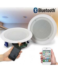 Coppia casse acustiche 21cm bluetooth incasso filodiffusione negozio cassa 20w