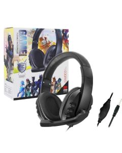 Cuffie Gaming GM003 Jack 3,5mm Nero PC Ps4 Xbox Microfono Regolabile