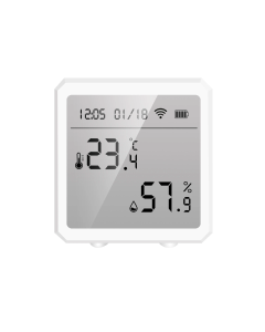 Smart WiFi Sensore di umidità della temperatura Display LCD per interni Igrometro Termometro Compatibile con Alexa Google Home