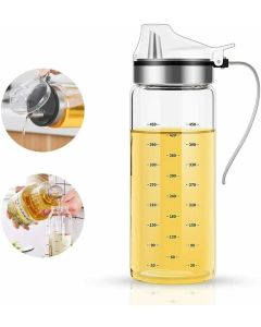 Bottiglia porta olio dispenser auto flip anti goccia tappo automatico cucina 550ml