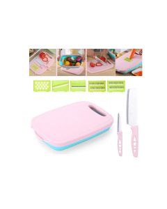 Tagliere multifunzione 5 in 1 pieghevole coltelli affetta verdure contenitore