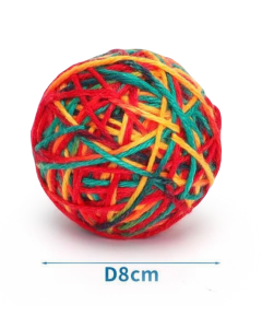 Gioco per Gatto Palla Di Lana con campanella incorporata diametro da 8 cm -intrattenimento per gatti -stimolazione del movimento e della creatività 