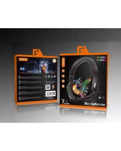 Cuffie con microfono luci led rgb gaming controllo volume pc console foyu fo-d304
