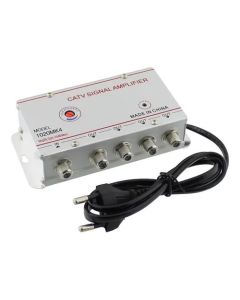  Amplificatore Digitale Terreste Per Antenne Tv Analogica O Digitale A 4 Uscite