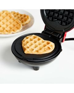 Piastra waffle a forma di cuore mini macchina per waffle