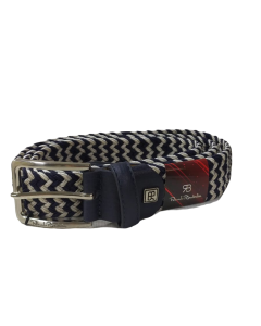 Renato Balestra Container box Collection 969-35 Cintura elastica intrecciata Blu Bianco