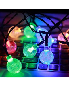20 led stringa luci esterno di natale sfera di cristallo