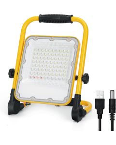 Lampada led ricaricabile,50W Faretto a batteria,lampada da lavoro portatile