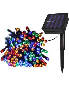 Catena Luminosa a LED Solare 10m con 100 LED: Decorazione Natalizia per Interni ed Esterni