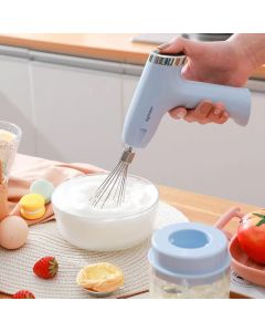 Frullatore elettrico 2 in 1 frullatore a immersione senza fili a 5 velocità