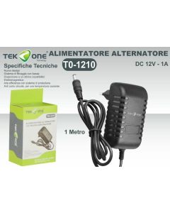 Alimentatore TeKone TO1210 Ac/Dc 1A 12V Trasformatore Striscia Led Telecamere