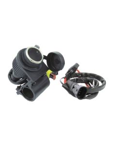 Accendisigari moto con supporto al manubrio Caricatore impermeabile per motociclette accendisigari alta velocità 12V-24V 240W Presa corrente per manubrio motocicletta