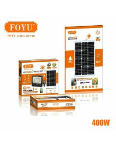 Faro luce led con display 400w pannello solare crepuscolare