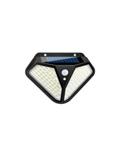 Lampade solare da esterno 102 smd led faro giardino faretto pannello sensore