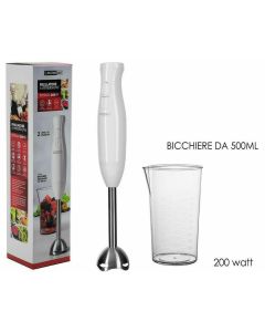 Dictrolux Frullatore ad immersione 200 Watt con bicchiere da 500 ml