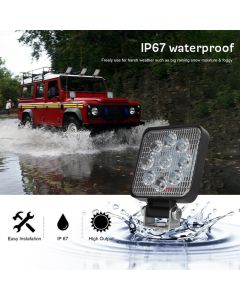 Luce da lavoro per auto 27W 12v 9 LED Bar per Moto Tractor Boat off Road 4WD 4x4 Camion SUV