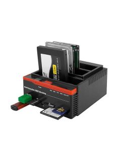 Docking Station 3 Hard Disk Usb 2.0 Triplo Multifunzione SATA Ide Card
