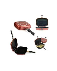 Doppia piastra royalty line cucina 32 cm rivestimento antiaderente marmo df32m
