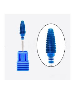 Punta professionale per Fresa per Unghie Titanio Forma carbide Ideale per Manicure Pedicure Rimozione Gel Semipermanente  Acrilico  Nail Art blu