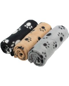 Coperta per Animali Domestici con Stampa a Zampa per Cane o Gatto Finitura Morbida Coperta Invernale 60 x 90