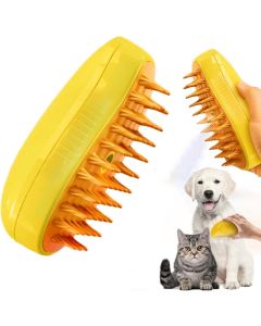 Spazzola a Vapore 3 in 1 per Animali – Pulizia Profonda, Cura del Pelo, Relax Garantito