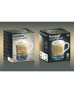 Cappuccinatore elettrico 3 w in acciaio e plastica