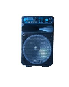 Cassa amplificata bluetooth es-05-12 altoparlante portatile karaoke + microfono