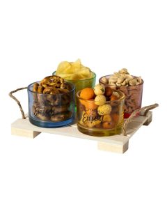 Set aperitivo ciotole antipastiera in vetro antipastiere ciotola apericena