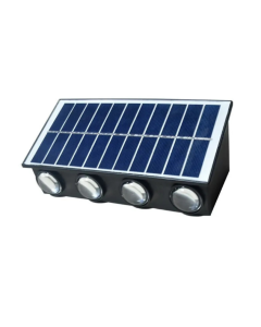 Lampada Solare da Parete con 8 LED Ideale per Giardino