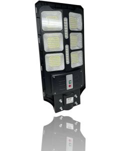 Lampione Solare LED Esterno con Staffa - 100W, 374 LED, 1000mAh, Telecomando e Sensore di Movimento